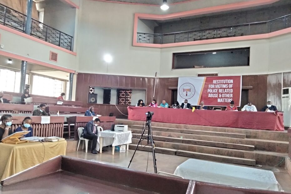 Picture of the ongoing hearing at the Oyo State Judicial Panel of Inquiry on March 16, 2021