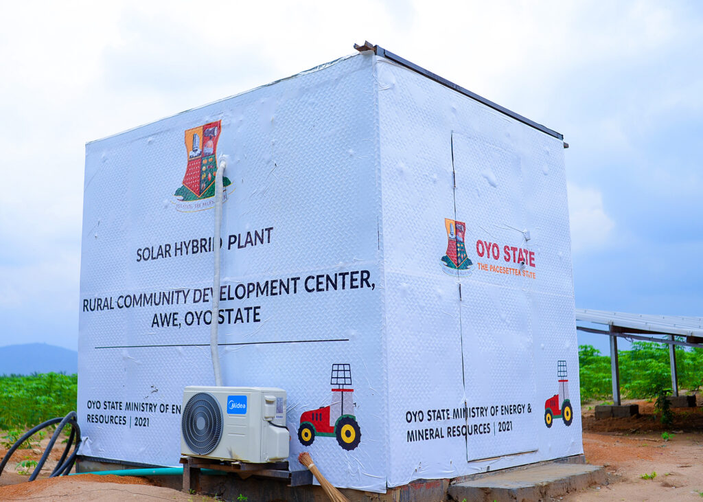 Ongoing Project: Upgrade of the Oyo State-IITA Youth Agribusiness Incubation Park Centre, Awe 14 Solar Hybrid Plant