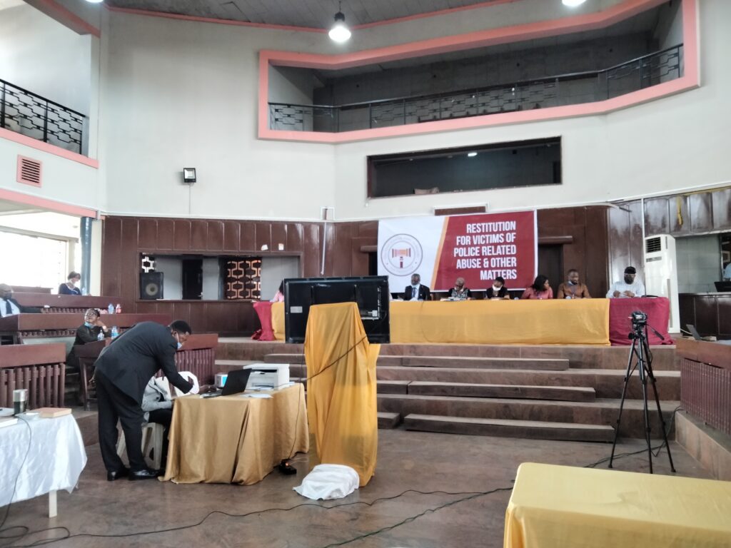 Justice for Jimoh Isiaq at the Oyo State Judicial Panel of Inquiry – Day 32 1 Picture of the public hearing at the Oyo State Judicial Panel on April 4, 2021
