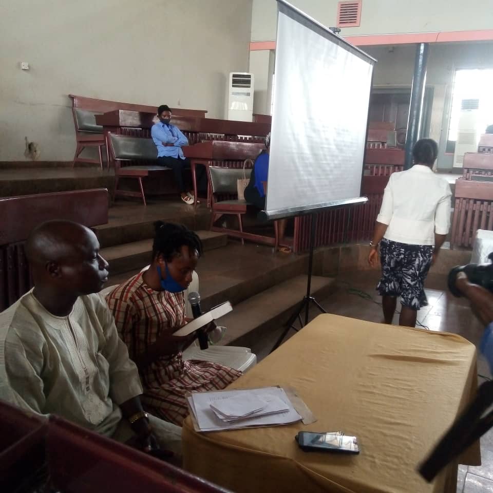 Justice for Jimoh Isiaq at the Oyo State Judicial Panel of Inquiry – Day 38 1 Picture of a petitioner getting sworn at the Oyo State Judicial Panel of Inquiry sitting on April 22, 2021