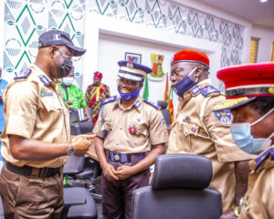 Governor Seyi Makinde receives members of Man-O-War in the news from Oyo State this week
