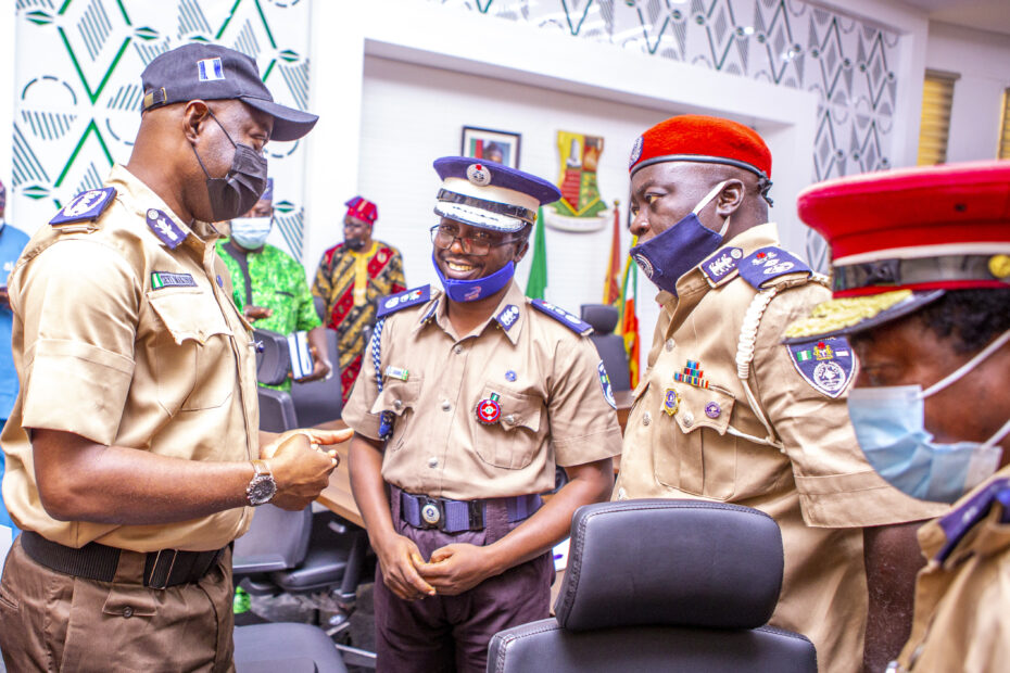 Governor Seyi Makinde receives members of Man-O-War in the news from Oyo State this week