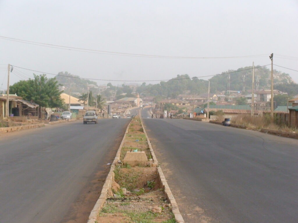 Picture of Saki Township Road dualisation taken on April 06, 2021