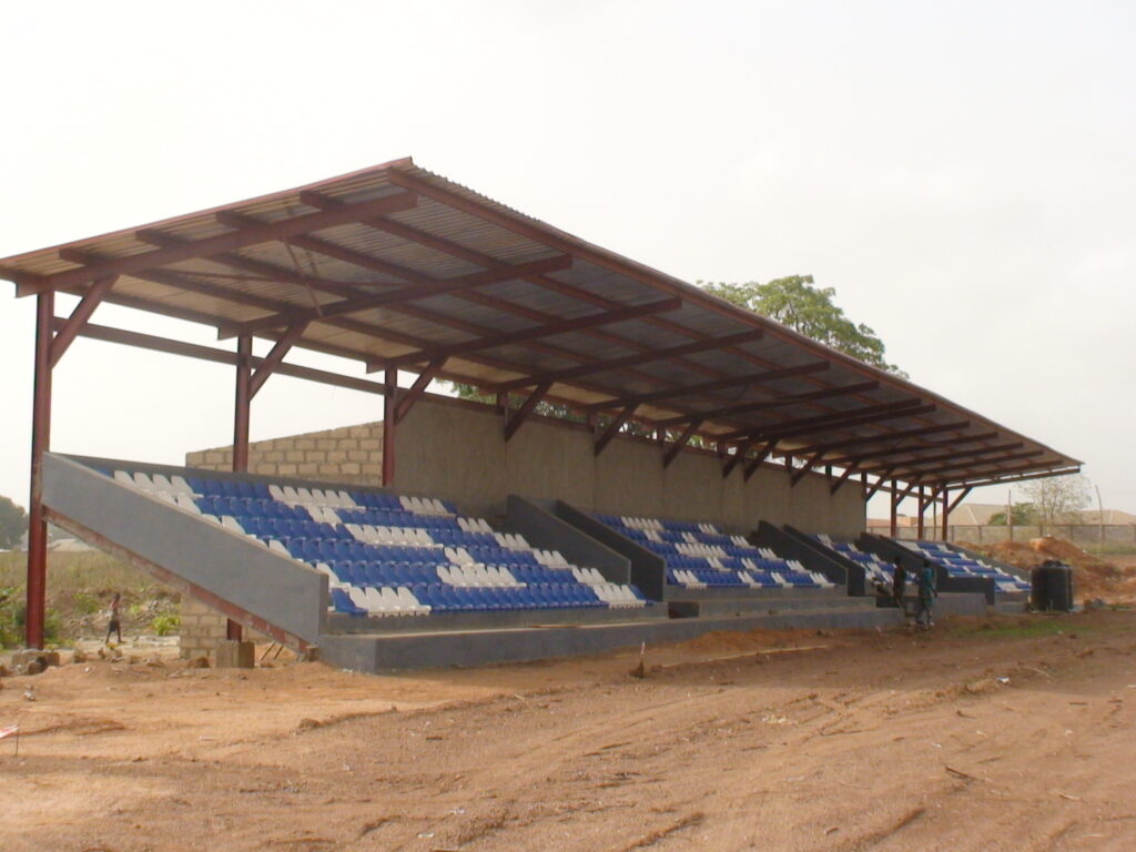 Picture of Saki Township Stadium construction