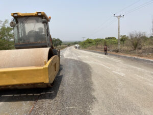 Picture of Saki-Ogbooro-Igboho Road taken on April 6, 2021