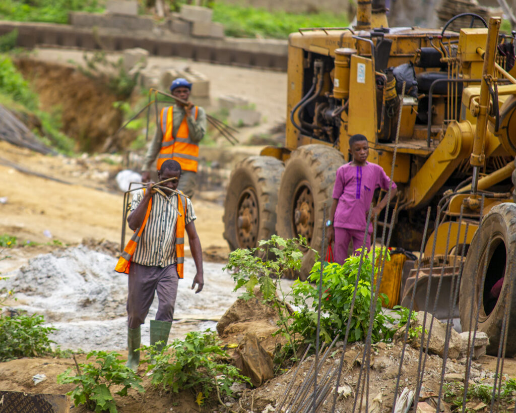 Picture of bridge construction at Ikumapayi Olodo Ibadan