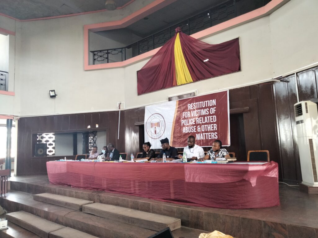 Oyo State Judicial Panel of Inquiry into Police Brutality – Day 48 1 Picture of the panellists at the Oyo State Judicial Panel of Inquiry on May 26, 2021