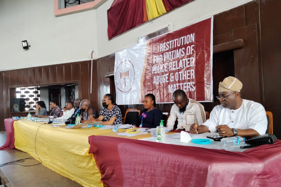 Picture of the public hearing at the Oyo State Judicial Panel on June 1, 2021