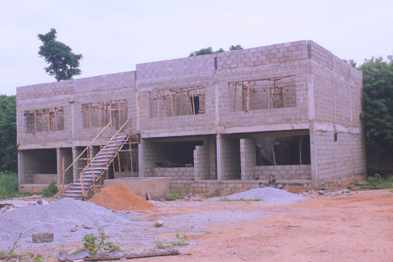 Picture of ongoing construction at Bodija Premium Estate taken on July 26, 2021