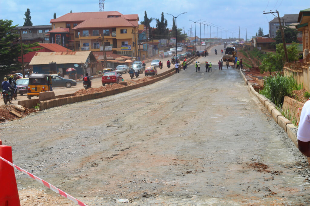 Picture of the ongoing dualisation of Idi Ape-Basorun-Akobo-Odogbo Barracks Road