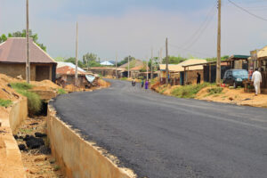Picture of the ongoing reconstruction of Airport-Ajia-New Ife Express Road with a spur to Amuloko taken on July 31, 2021