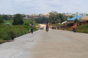 Picture of Apete-Awotan-Akufo Road reconstruction taken on August 23, 2021