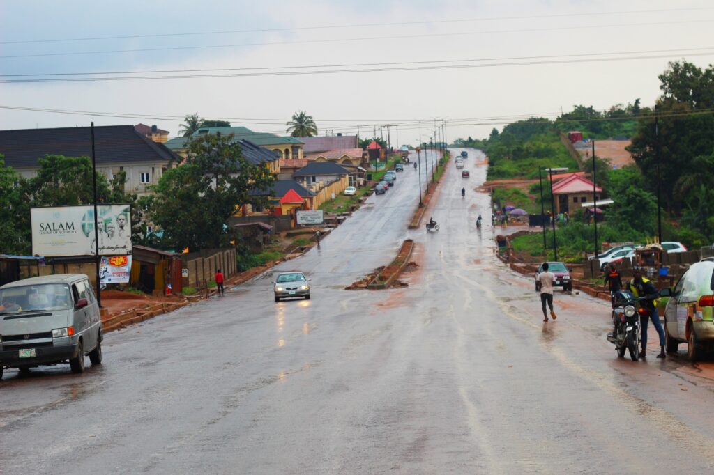 Picture of the ongoing reconstruction of Idi Ape-Basorun-Akobo-Odogbo Barracks Road, Ibadan taken on August 24, 2021