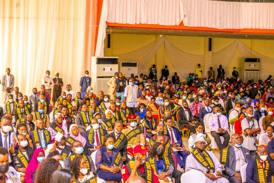 A cross-section of the audience at the Oyo State Civil/public servants merit award in the news from Oyo State this week