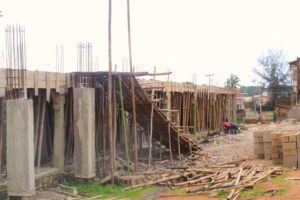 Picture of the ongoing construction of ICT Hub Mokola, Ibadan taken on September 7, 2021
