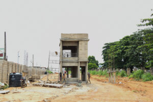 Picture of the ongoing development of the Engineer Lere Adigun G.R.A. Basorun, Ibadan taken on September 20, 2021