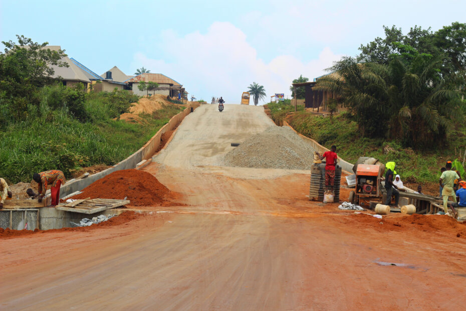 Picture of the Airport-Ajia-New Ife Road with a spur to Amuloko taken on July 31, 2021 funded by the alternative project funding approach