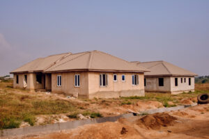 A picture of Ajoda New Town Estate taken on December 8, 2021