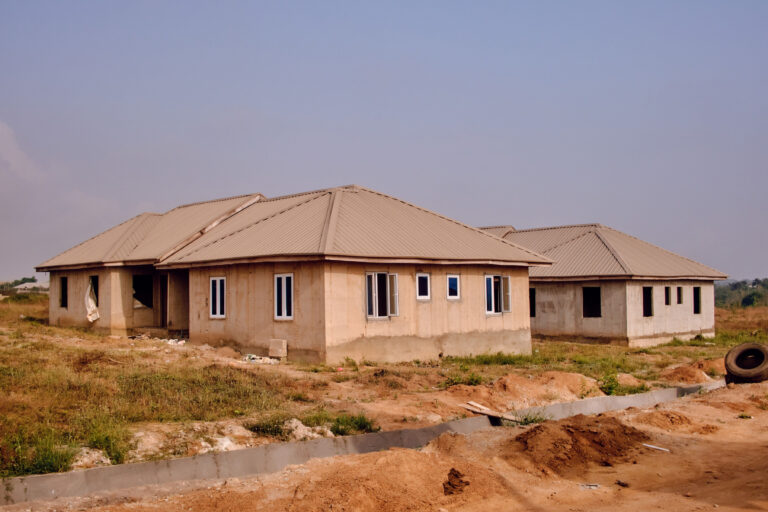 A picture of Ajoda New Town Estate taken on December 8, 2021