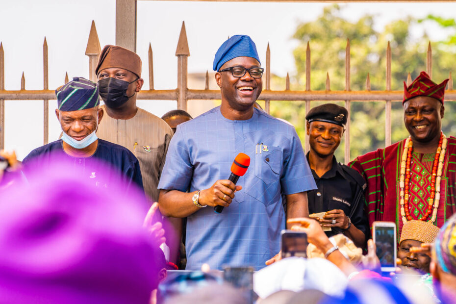 Governor Seyi Makinde receives the members of the Iseyin Development Union on a courtesy visit.