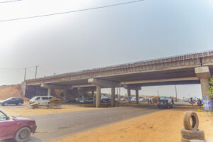 Picture of General Gas Flyover, Ibadan construction taken on February 01, 2022