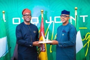 Governor Seyi Makinde and Governor Dapo Abiodun at the Ogun-Oyo Joint Security Task Force Meeting