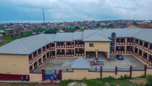 Picture of a model school - Community Junior Grammar School, Agbamu, Oluyole LGA taken in May 2022