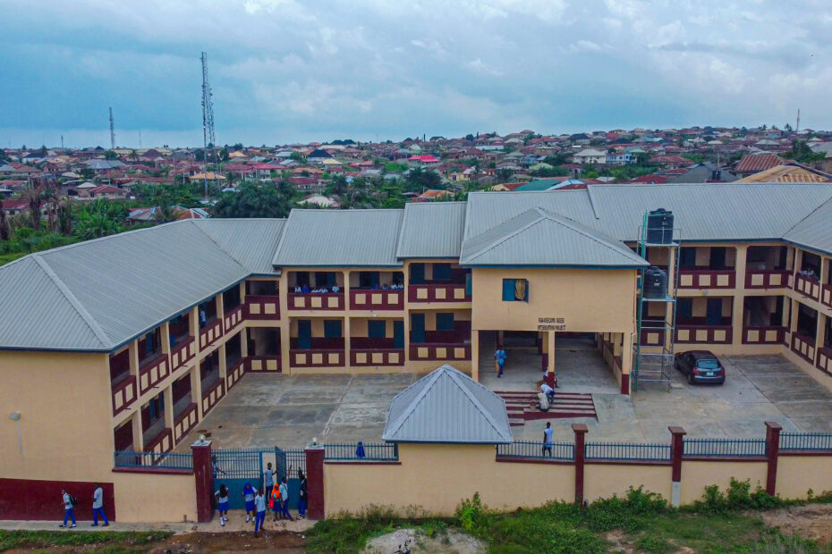 Picture of a model school - Community Junior Grammar School, Agbamu, Oluyole LGA taken in May 2022
