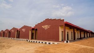 Picture of the nearly completed Akinyele Farmers' Market, Ibadan taken on November 1, 2022