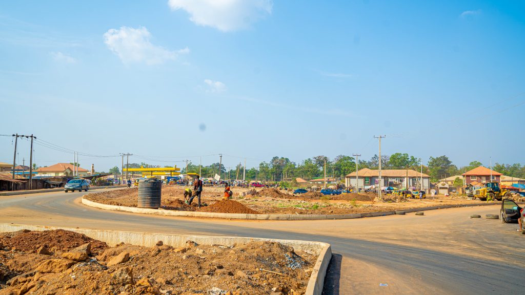 Picture of Ibadan Airport Road Dualisation taken on November 21, 2022