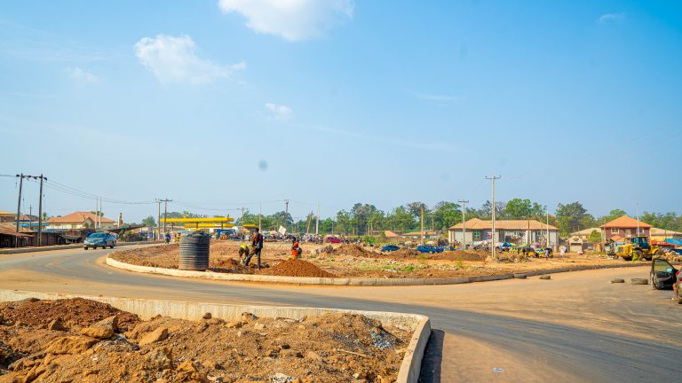 Picture of Ibadan Airport Road Dualisation taken on November 21, 2022
