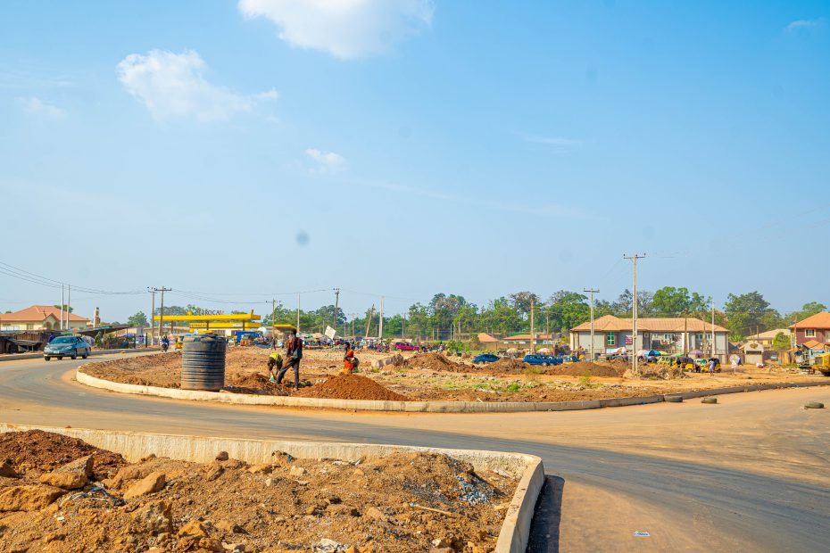Picture of Ibadan Airport Road Dualisation taken on November 21, 2022