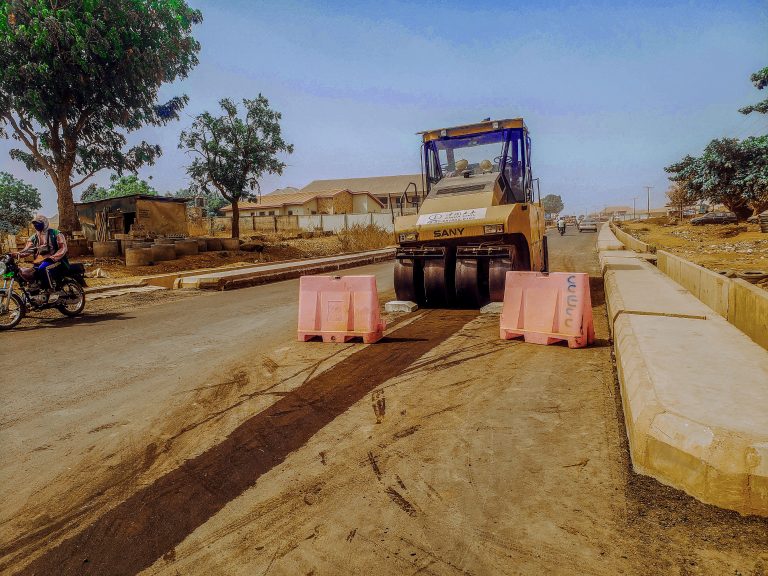 Picture of Saki-Ogbooro-Igboho Road reconstruction taken on January 2, 2022