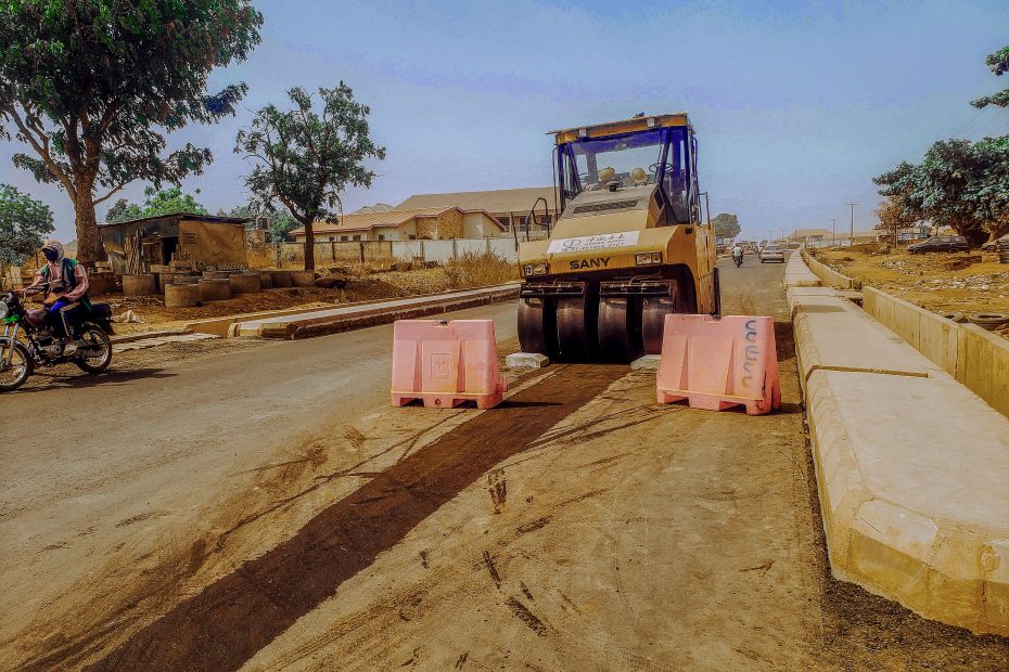 Picture of Saki-Ogbooro-Igboho Road reconstruction taken on January 2, 2022