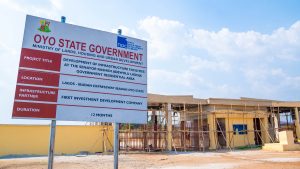 Picture of the development of Senator Rashidi Adewolu Ladoja GRA taken on 3rd February 2023