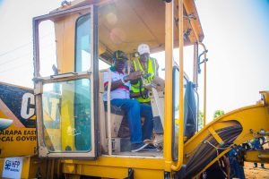 Governor Seyi Makinde at the Flag Off of the reconstruction of Ido-Eruwa Road taken on 2nd February 2023