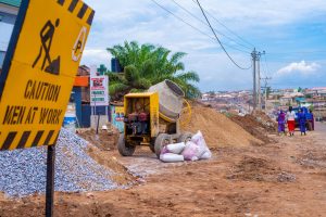 Picture of the dualisation of the 3.1 km Olorunsogo Expressway, Ibadan taken on 22nd March 2023