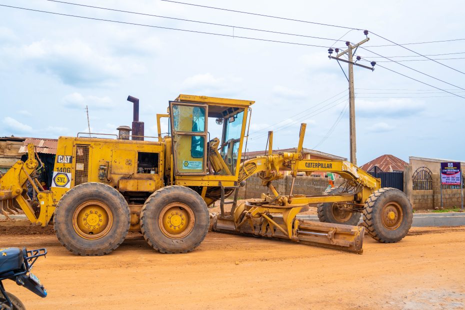 Picture of Ido-Omi Adio Road being done by Ido LG council taken on April 17, 2023