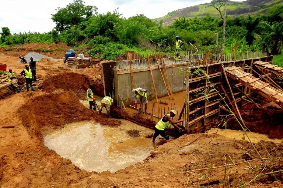 Ongoing reconstruction of Idiko-Ile - Ayegun Road in Iwajowa LGA taken on May 08, 2023.