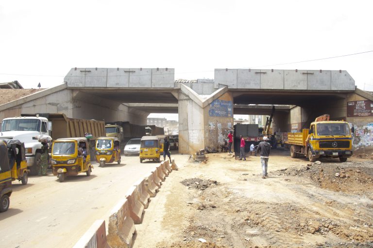Picture of the Onipepeye Bridge at the ongoing dualisation of the 7.3 km Agodi Gate-Old Ife Road-Adegbayi Junction with a spur to Alakia-Ibadan Airport (3.3 km) taken on 17th May 2023