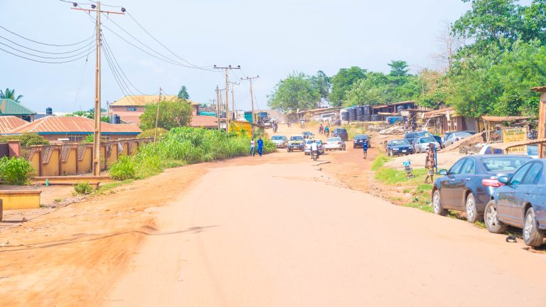 Picture of the dualisation of the 8.3 km Akobo-Ojurin-Olorunda Abaa Road taken on June 9, 2023