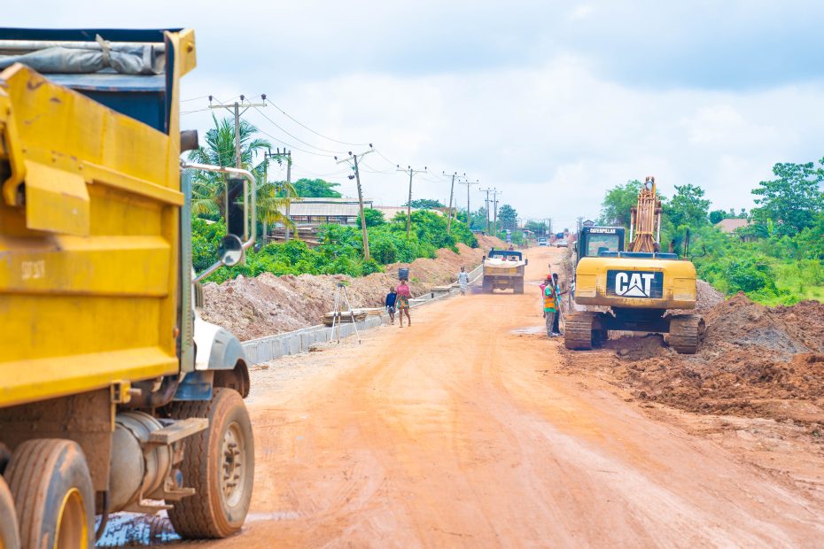 Picture of Ido-Omi Adio Road rehabilitation taken on 15th June 2023