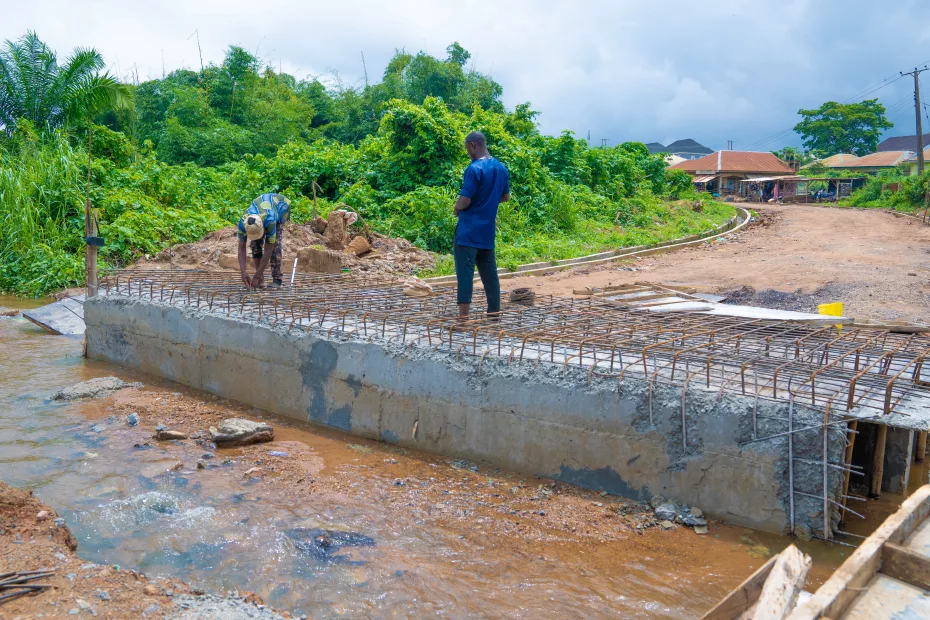 Pictures of the ongoing rehabilitation of the 4.67 km Odo Ona Kekere-Arapaja-Asunle Road, Ibadan taken on July 24, 2023