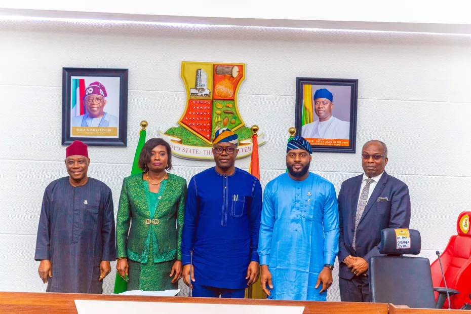 Governor Seyi Makinde at the swearing in of new SSG, HOS and Commissioners
