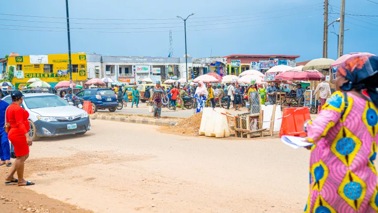 Picture of Junction Improvement Work at Agodi, Ibadan taken on 1st August 2023
