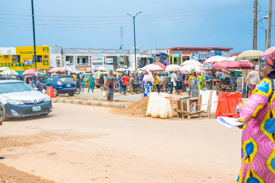Picture of Junction Improvement Work at Agodi, Ibadan taken on 1st August 2023
