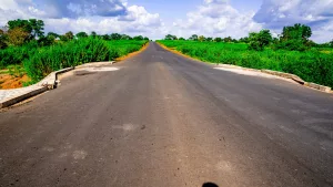 Picture of the construction of Iseyin-Fapote-Ogbomoso Road (Iseyin End) taken on 19th September 2023
