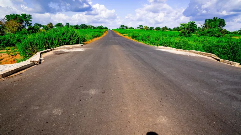 Picture of the construction of Iseyin-Fapote-Ogbomoso Road (Iseyin End) taken on 19th September 2023