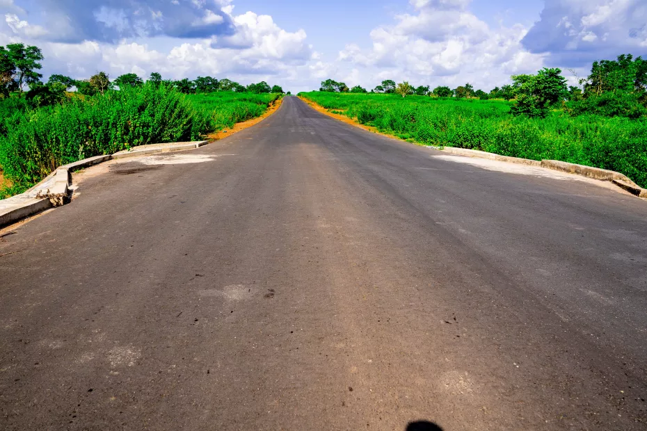 Picture of the construction of Iseyin-Fapote-Ogbomoso Road (Iseyin End) taken on 19th September 2023
