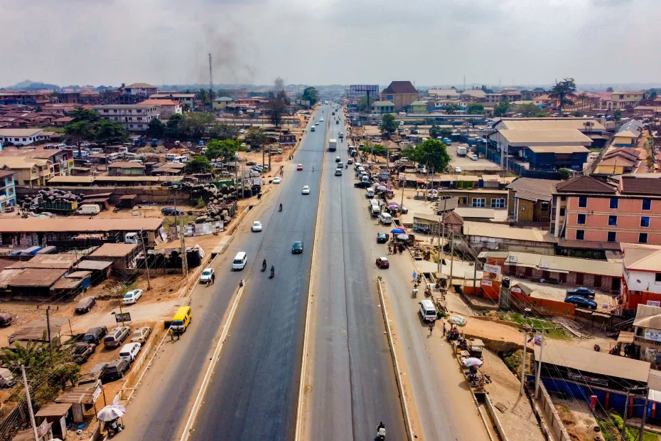 Picture of the Adegbayi Junction-Bus Terminal-Iwo Road Interchange taken on 11 October, 2023
